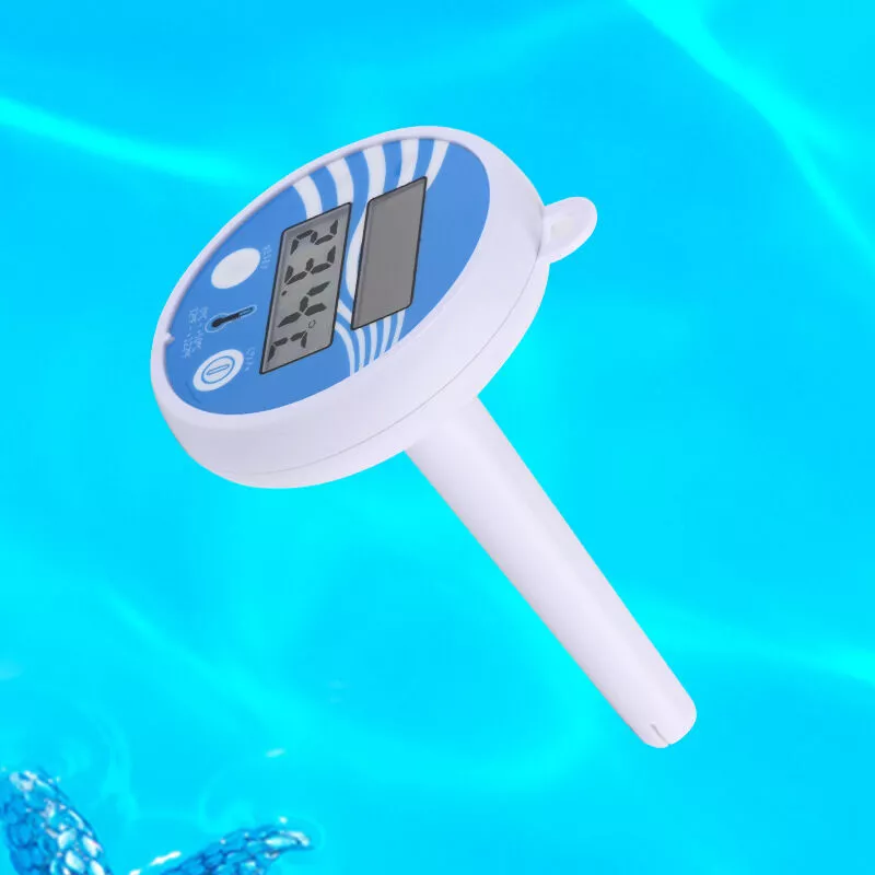 Termómetro digital grande flotante de 1 pieza Temperatura del agua irrompible fácil de leer con cuerda para piscinas exteriores e interiores Spas barato
