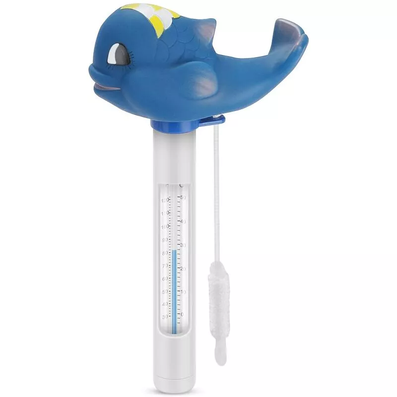 Termómetro flotante para piscina termómetro de temperatura del agua con cable y desayuno para todas las piscinas interiores y exteriores