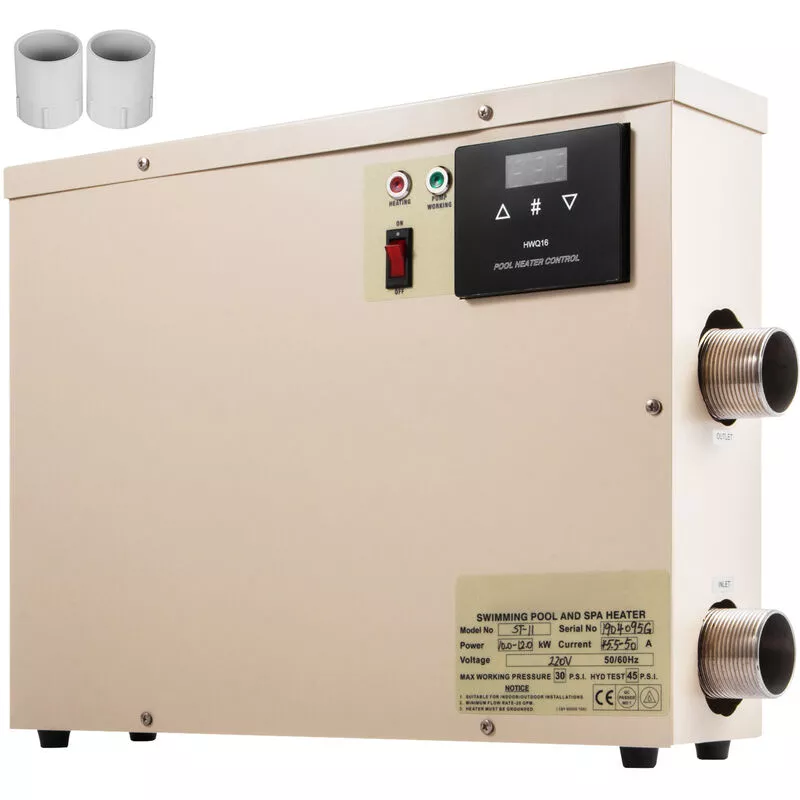 Termostato de Piscina Eléctrica con Manguera 11 kW 220 v