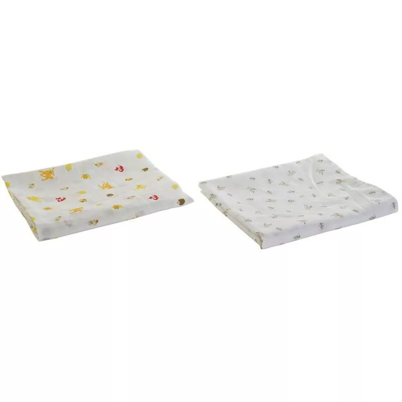 Toallita Muselina Algodón (90 x 110 x 110 cm) - Dkd Home Decor barato