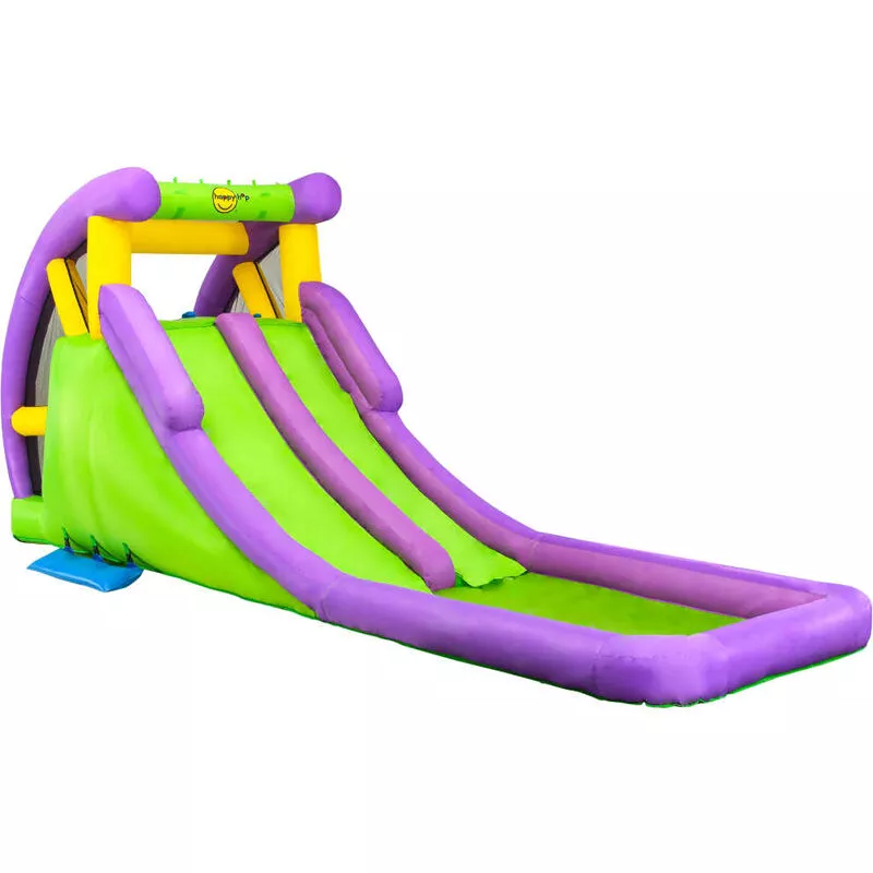 Tobogán de agua hinchable con piscina pvc 600x215x255 cm Happy Hop Multicolor barato