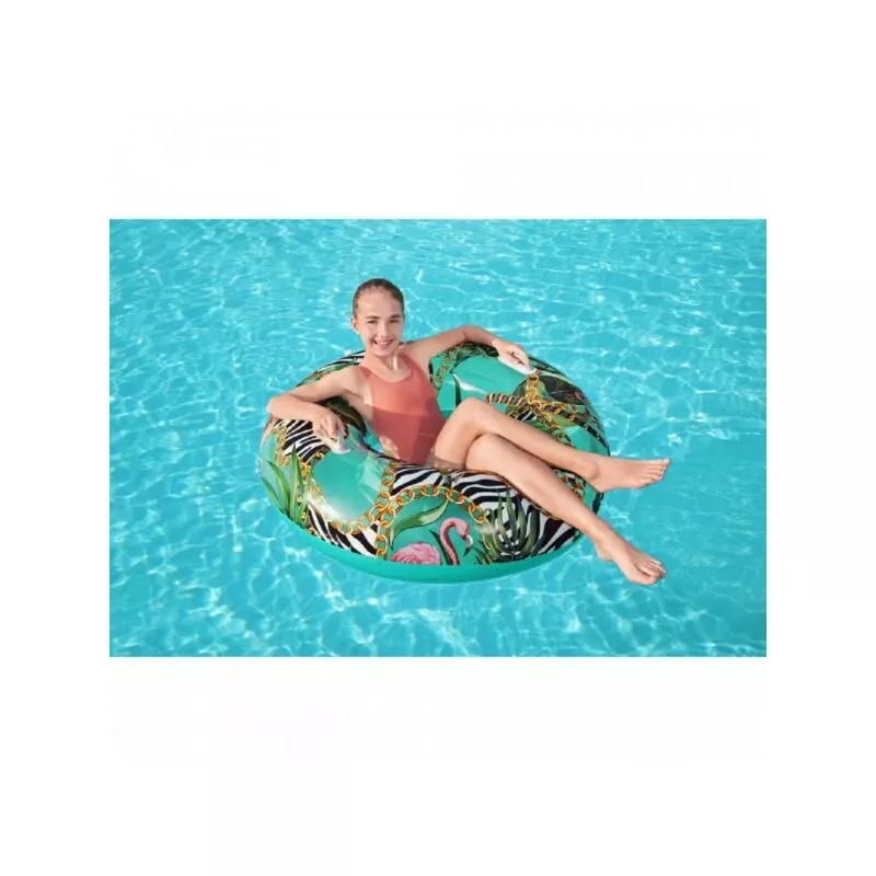 Trade Shop Traesio - Chaqueta salvavidas inflable Fantasía floral 114 cm con manijas de piscina de piscina 36302 barato