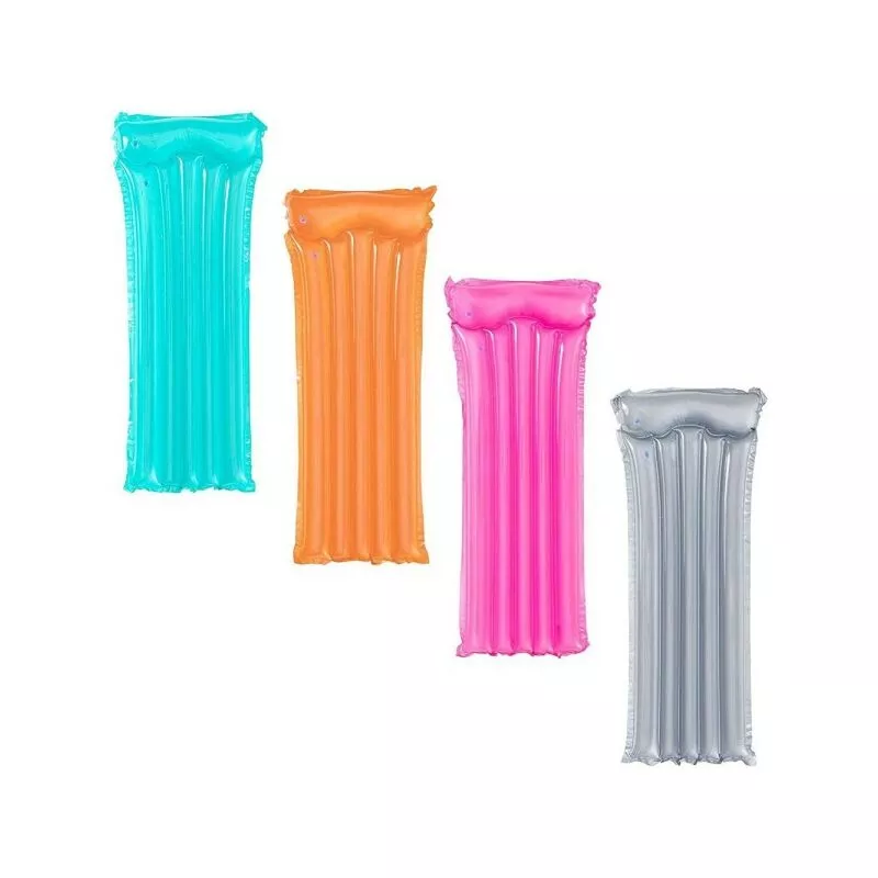 Trade Shop Traesio - Colchón de color transparente transparente inflable 183x76cm Natación marina 5 Tubos 44013 barato