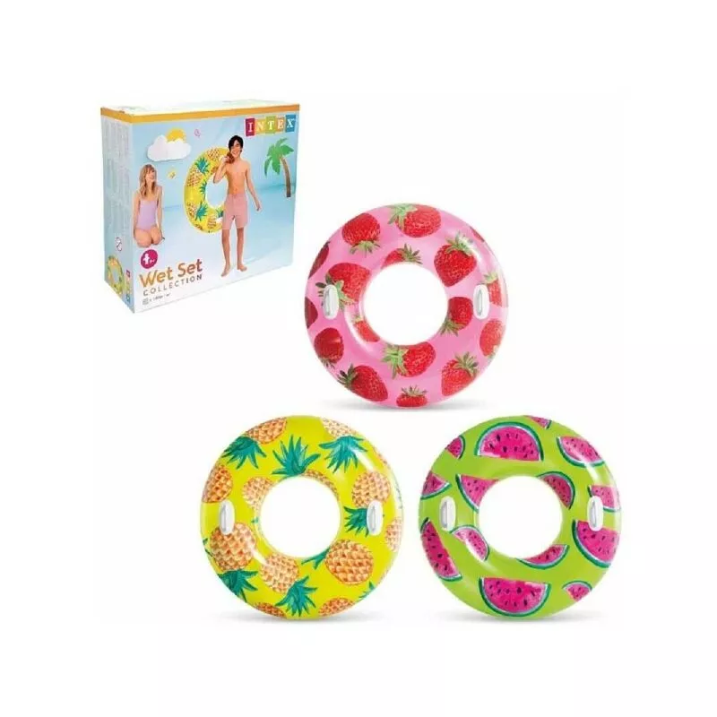 Tropical Life -Saving Donut Summer Fruit con manijas de 107 cm 56261 barato