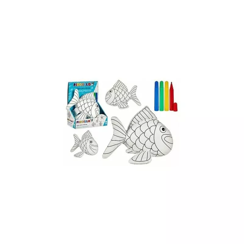 Tu Tendencia Unica - Peluche Pez para Pintar. Diviértete Pintándolo