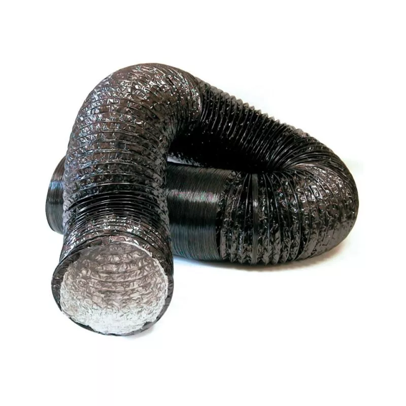 Tubo flexible aluminio pvc negro para ventilacion y climatizacion Negro Ø355 - Negro barato