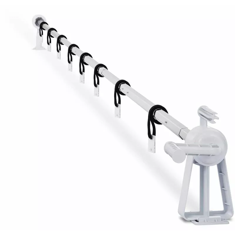 Uniprodo - Enrollador Para Piscina Recogedor De Cubierta Cobertor Flotante Móvil 1 - 6 m - Burdeos