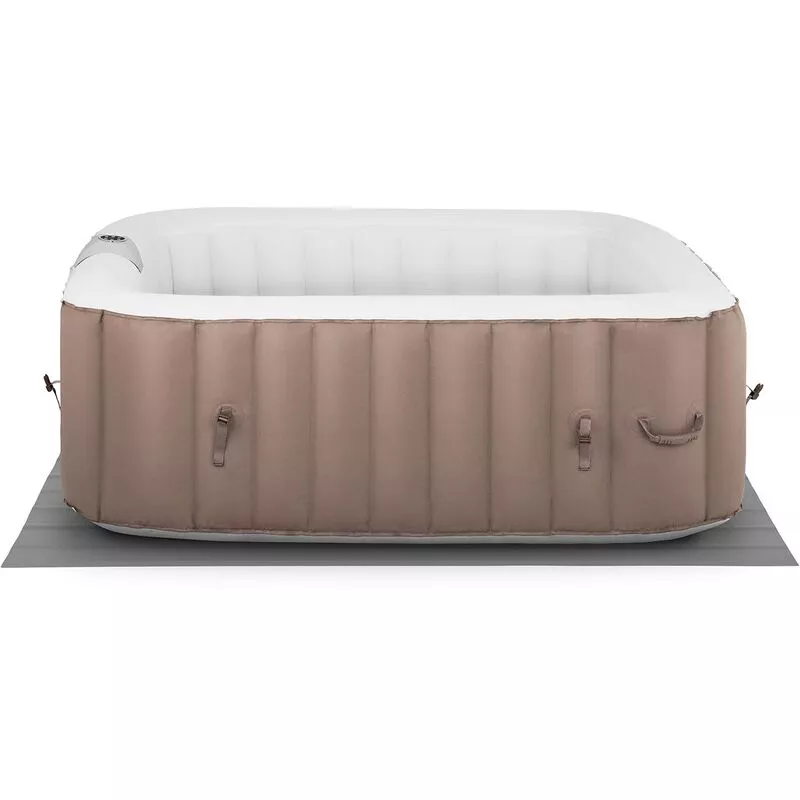 Uniprodo - Spa Hinchable Para Hidromasaje Bañera 900 l Para 6 Personas 130 Boquillas 1800 w - Beis