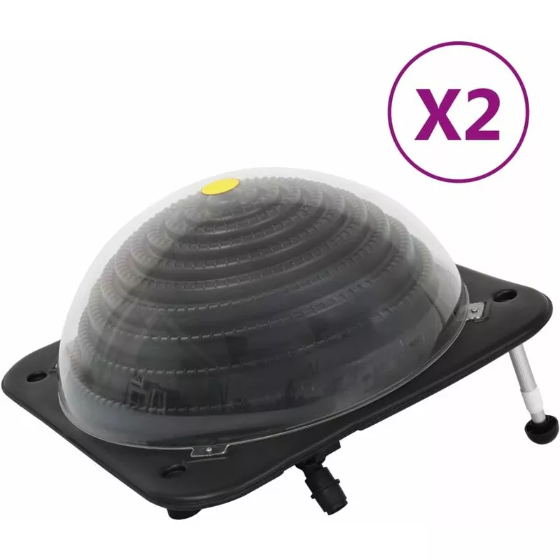 Vidaxl - Calentadores solares de piscina 2 pzas HDPE aluminio 75x75x36cm barato