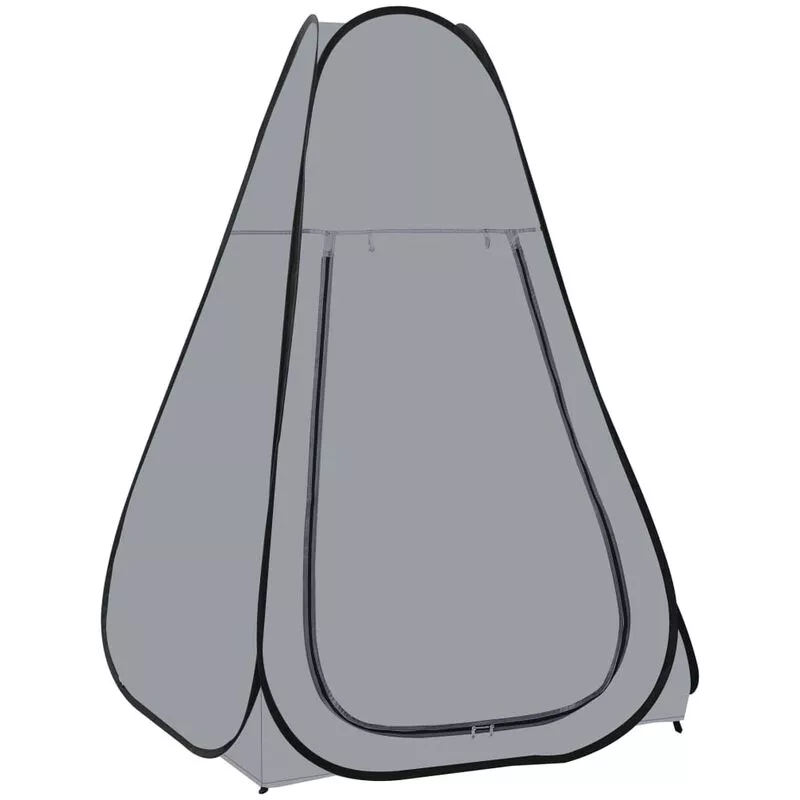 Vidaxl - Carpa de ducha emergente gris barato