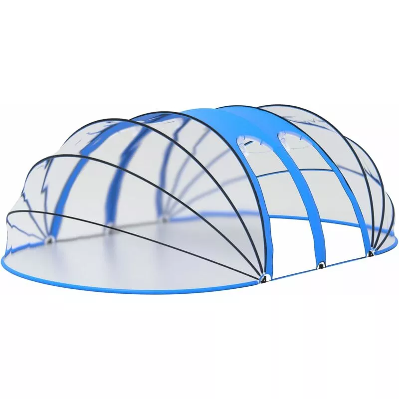 Vidaxl - Cubierta capota de piscina 620x410x205 cm Azul barato
