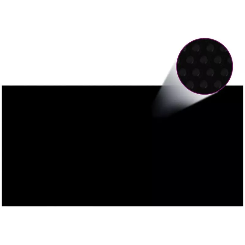 Vidaxl - Cubierta de piscina PE negro 400x200 cm - Negro barato