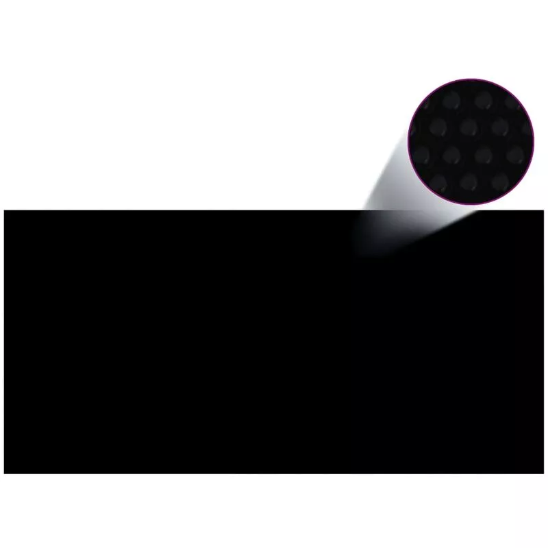 Vidaxl - Cubierta de piscina PE negro 450x210 cm - Negro barato