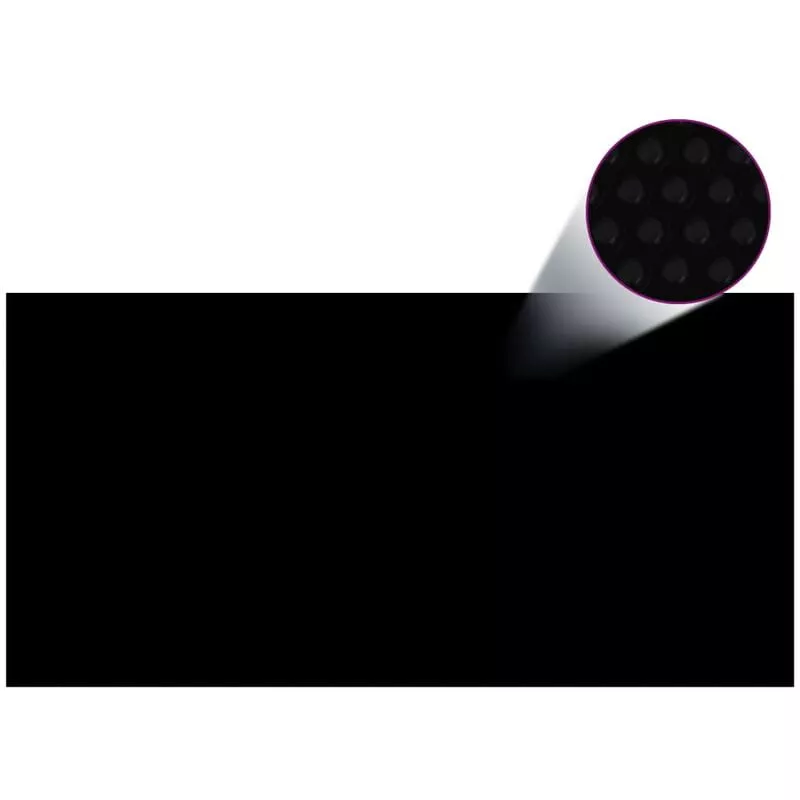 Vidaxl - Cubierta de piscina PE negro 600x300 cm - Negro barato