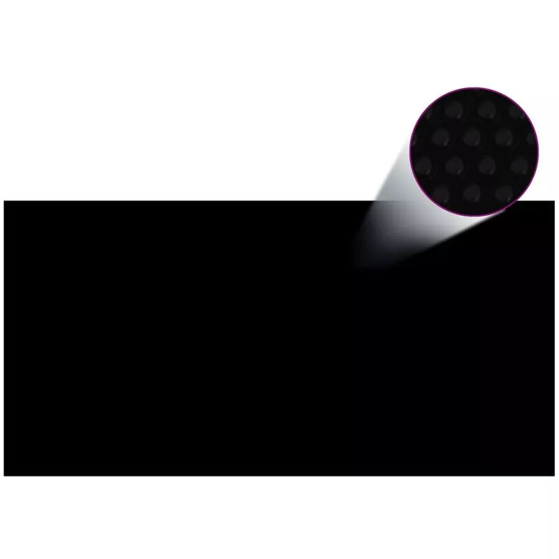 Vidaxl - Cubierta de piscina rectangular PE negro 1200x600 cm - Negro barato