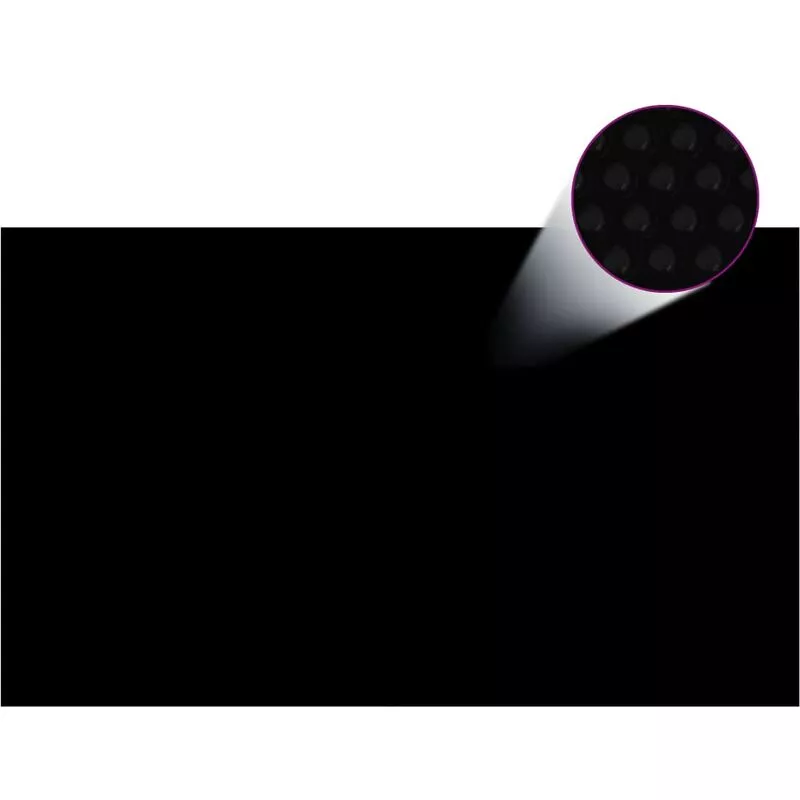 Vidaxl - Cubierta de piscina rectangular PE negro 500x300 cm - Negro barato