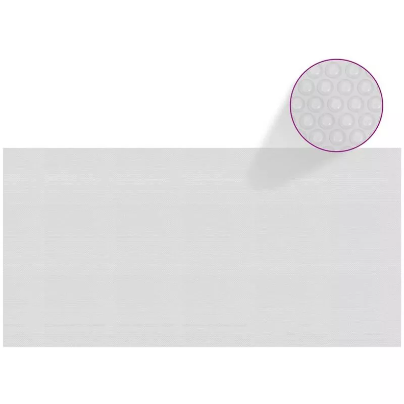 Vidaxl - Cubierta solar de piscina de PE flotante gris 400x200 cm - Gris barato