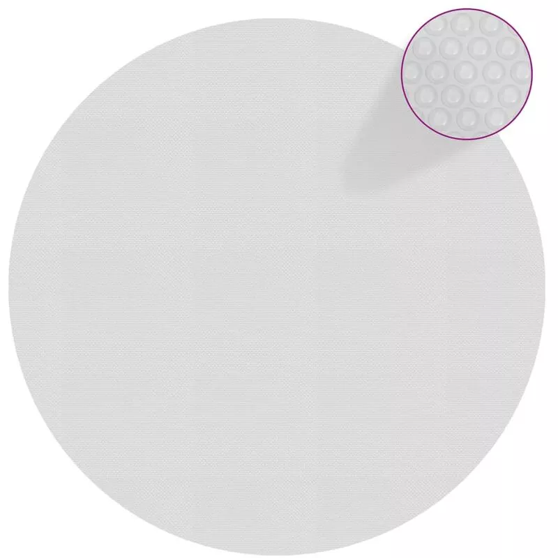 Vidaxl - Cubierta solar de piscina de PE flotante gris 527 cm - Gris barato