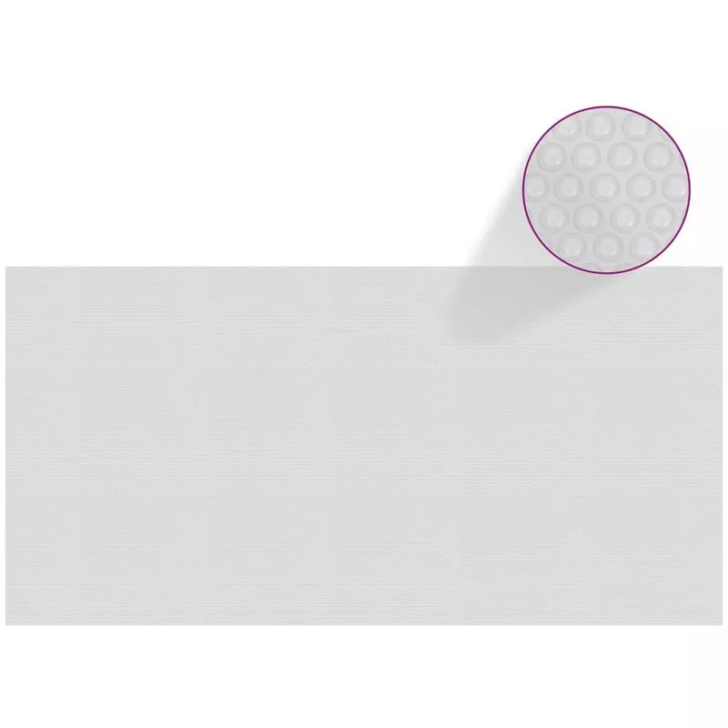 Vidaxl - Cubierta solar de piscina de PE flotante gris 975x488 cm - Gris barato