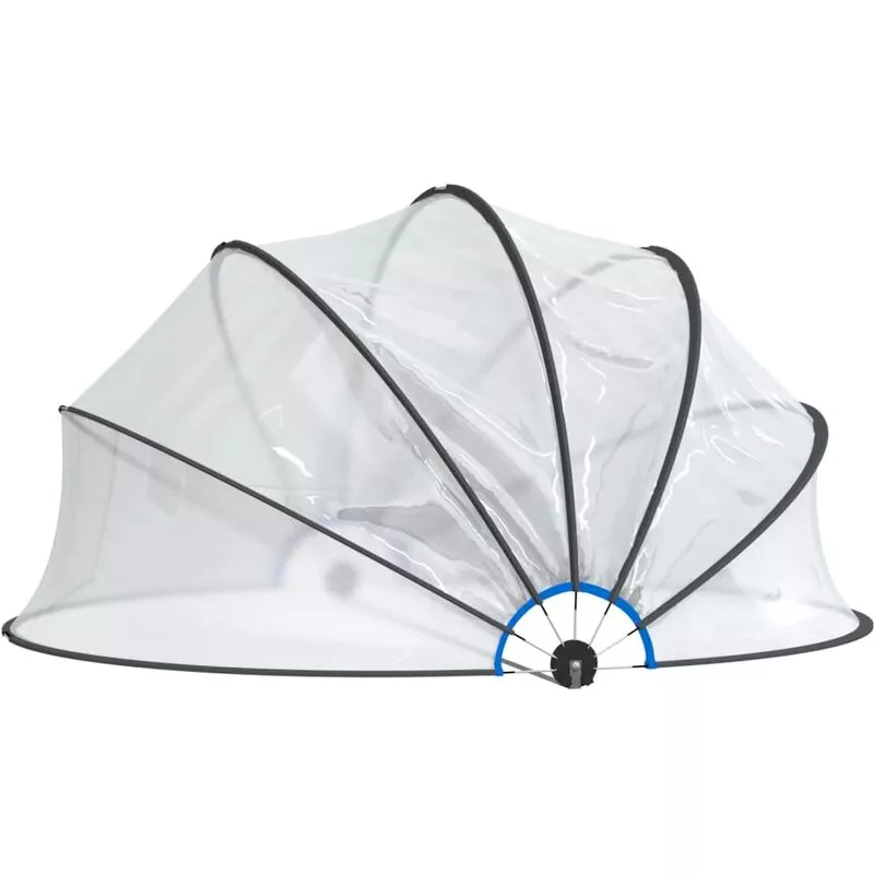 Vidaxl - Cúpula para piscina redonda pvc 376x188 cm Transparente barato