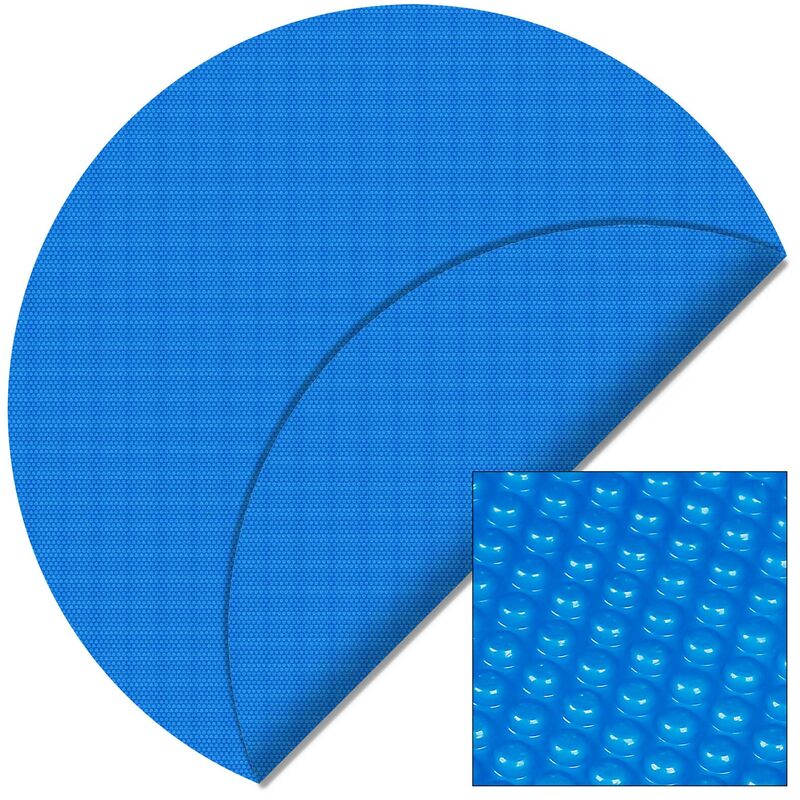 Wiltec - Cubierta Solar Piscina Azul Isotérmica De Burbujas Redonda Ø 5M Cobertor Protección Barato