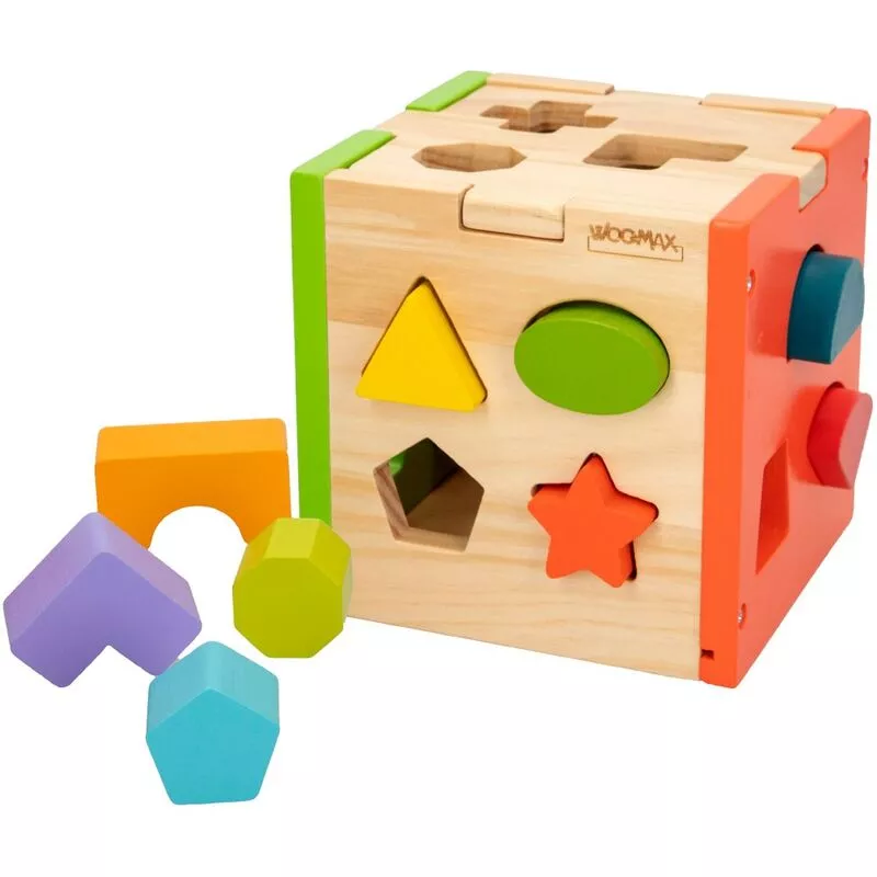 Woomax - Cubo actividades encajar piezas madera barato