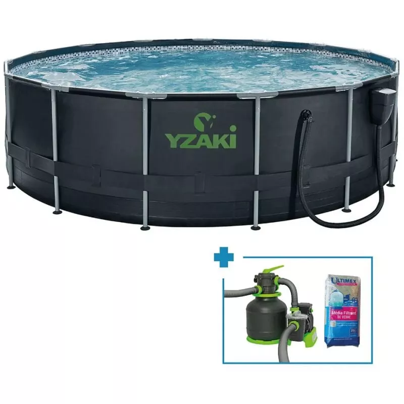 Yzaki - Piscina redonda 4.57mx1.22m kit barato