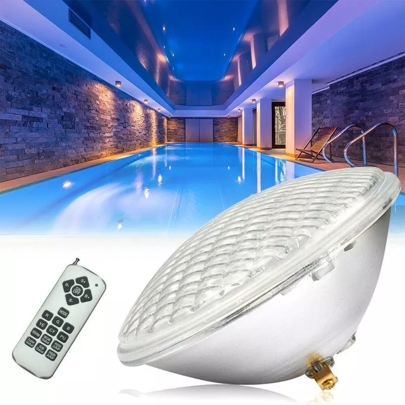 ZOLGINAH 18W LED Pool Light Impermeable IP68 RGBW Pool Light 12V DC / AC Color Led Spotlight con control remoto 7 colores ajustables 15 modos de barato