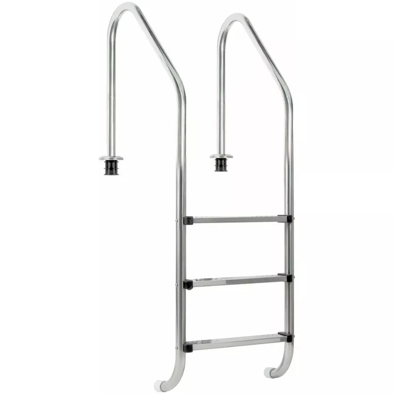 Zelsius - Escalera para piscina de acero inoxidable con 3 peldaños 50 x 62 x 157 cm barato
