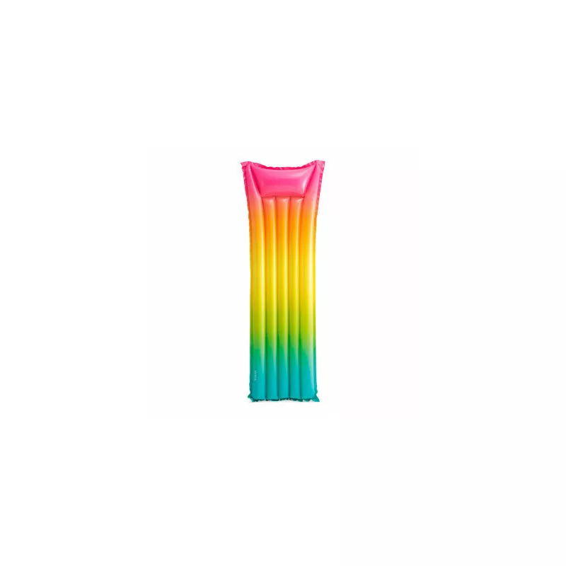 colchoneta hinchable 69x183cm modelo arcoiris. intex barato