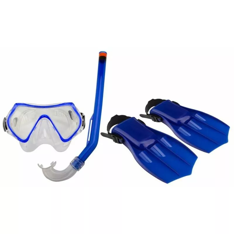 set de buceo 34-38 para adultos azul cobalto / negro 88DS - Azul - Waimea barato