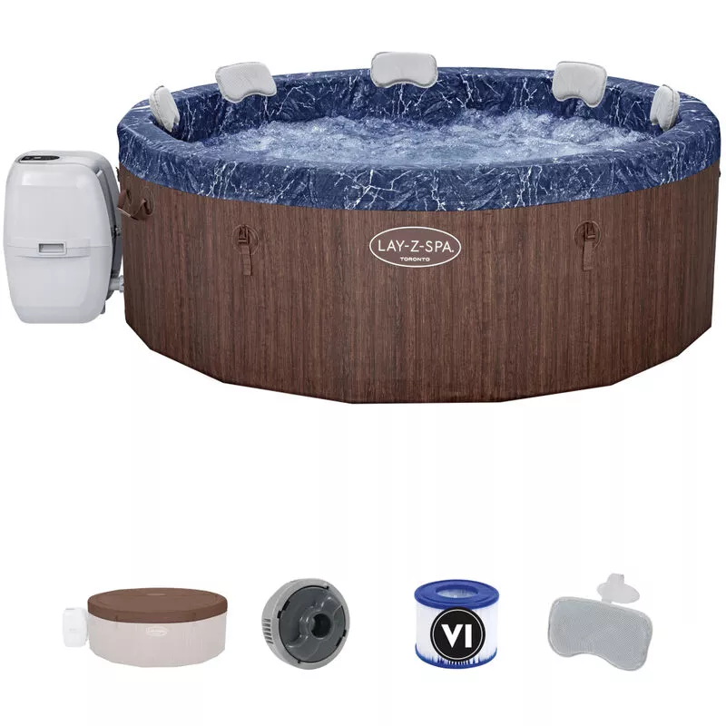 toronto airjet plus spa inflable con control remoto para 5 a 7 personas - 60163 - bestway - barato