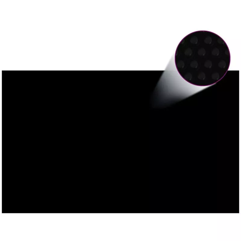 vidaXL Cubierta de piscina rectangular PE negro 1000x600 cm - Negro barato